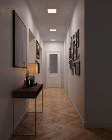 Eckige Flache LED-Deckenleuchte schaltbar weiss IP20